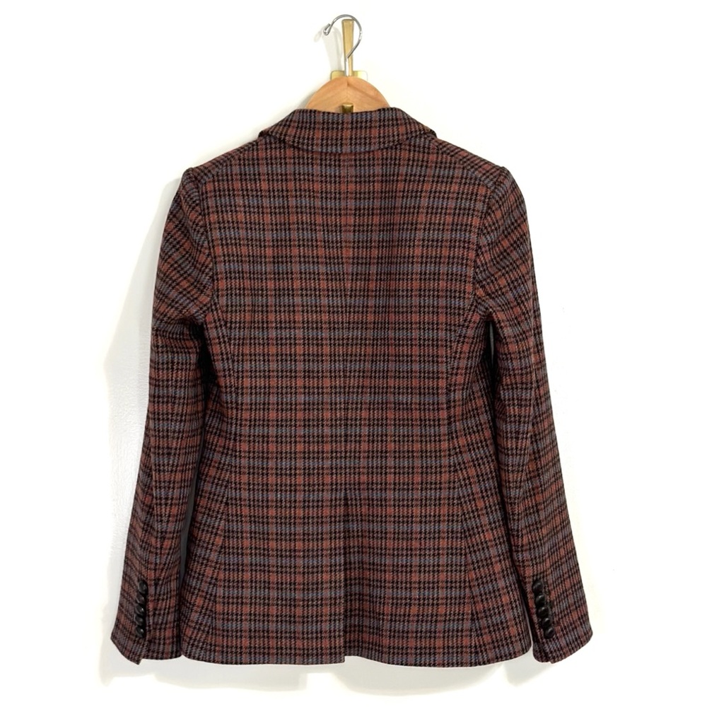 Veronica Beard Dickey Miller Plaid Wool-Blend Blazer Jacket - Picture 7 of 9